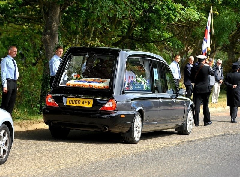 Mike Cole's funeral